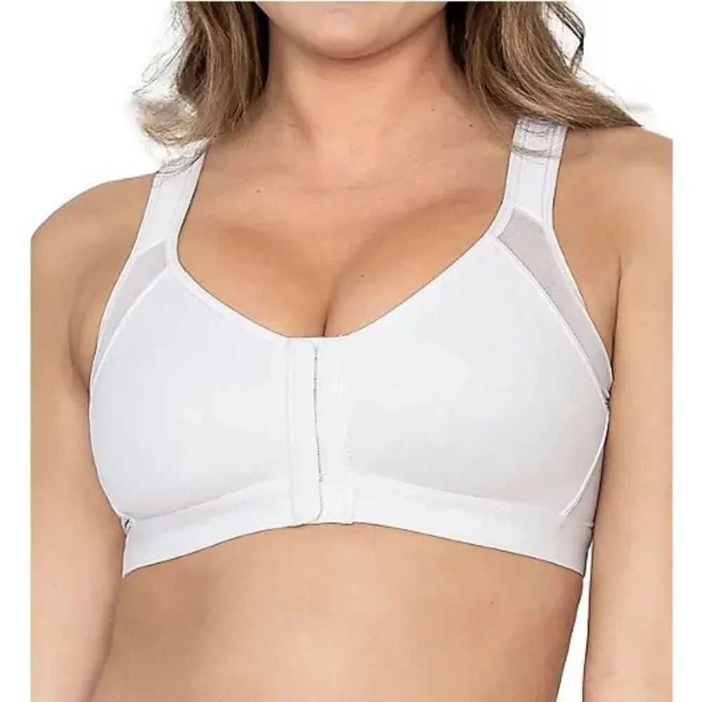 Leonisa Posture Corrector Back Support Wireless Bra White 36D - Picture 2 of 5